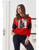 Weihnachts-Hoodie rot FI590 – Online-Shop – Boutique